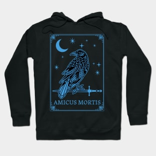 Amicus Mortis Raven Tarot Card Hoodie